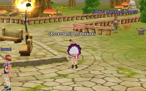 A title over your character