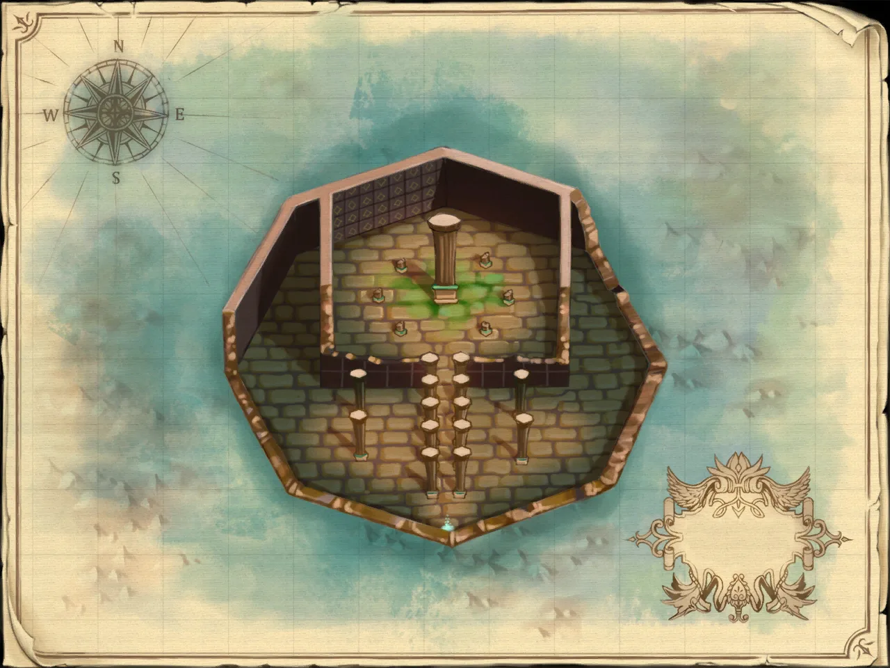 Map of Forsaken Tower 1F